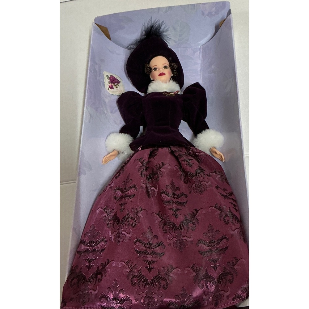 Mattel Vintage Holiday Traditions Barbie Special Edition Purple Velvet Gown Doll